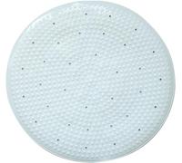 Lexicon Select White Extra Grip Suction Nonslip Corner Round Quadrant Shower Mat Disability