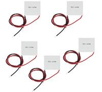 Lexiesxue TEC1-12706 12V 60W Thermoelectric Cooler Cooling Peltier Plate Module, 40 x 40MM, 5Pcs