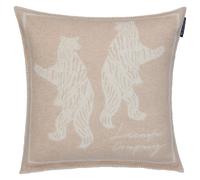 Lexington - Bears Jacquard Cushion Cover 50x50 cm, Beige - White