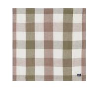 Lexington Checked Linen/Cotton fabric napkin 50x50 cm Olive