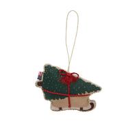Lexington Dog sleigh organic cotton Christmas hanging Multi