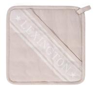 Lexington - Icons Organic Cotton Jacquard Star Pot Holder, White / Beige - White