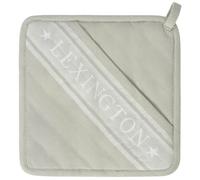 Lexington - Icons Organic Cotton Jacquard Star Pot Holder, White / Sage Green - White