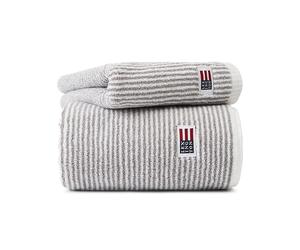 Lexington Icons Original Striped bath towel 100x150 cm white-grey
