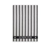 Lexington Icons striped kitchen towel Waffle 50x70 cm Black-white