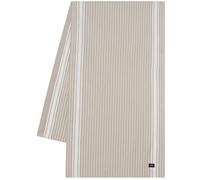 Lexington - Icons Striped Organic Cotton Oxford Table Runner 50x250 cm, White / Beige - White
