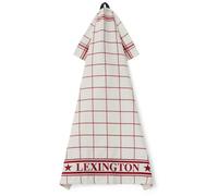 Lexington - Lexington Checked Organic Cotton Kitchen Towel 50x70 cm, White / Red - White