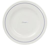 Lexington - Lexington Porcelain Dessert Plate 22 cm 4-pack, White / Dark Blue - White