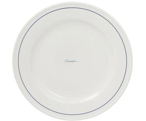 Lexington - Lexington Porcelain Dinner Plate 27,5 cm 4-pack, White / Dark Blue - White