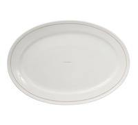 Lexington - Lexington Porcelain Platter Oval, White / Beige - White