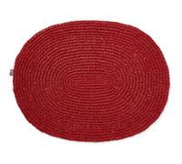 Lexington - Oval Paper Straw Placemat 35x45 cm, Red - Red