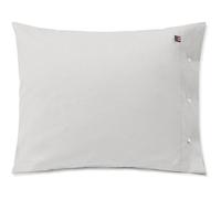 Lexington - Pin Point Gray Cotton Pillowcase, 65x65 cm - Grey