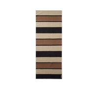 Lexington - Striped Organic Cotton Rug Beige/Dark Grey, 170x240 cm - Beige