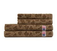 Lexington - Velour Jacquard Leaves Towel 70x130 cm - Olive