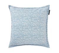 Lexington Waves Printed Linen/Cotton cushion cover 50x50 cm White