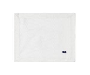 Lexington White jacquard cotton placemat 40x50 cm White