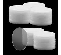 LEXININ 100 PCS 2 Inch Round Acrylic Disc Blank, 5cm Clear Acrylic Circles Sheet for Craft DIY Painting