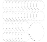 LEXININ 100 PCS 3 Inch Clear Acrylic Discs, 76 x 1.5mm Round Acrylic Sheets for Craft Projects, DIY, Painting