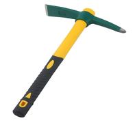 LEXININ 14oz/400g Pick Mattock Hoe, 15 Inch Mattock Tool, Gardening Mini Pick Pickaxe for Mining, Camping, Yellow