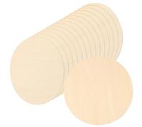LEXININ 15 PCS 8 Inch/20cm Basswood Wooden Circles, 2mm Unfinished Round Plywood Discs for DIY Crafts, Painting