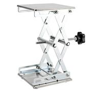 LEXININ 150 x 150mm Laboratory Scissor Jack, Stainless Steels Laboratory Lifting Platform, Scientific Lab Jack Stand for Physics Experiment