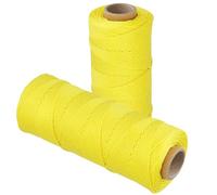 LEXININ 2 Pack 500Ft/152m Yellow Brick Line, 18 Braided Nylon Twine String for Gardening Landscaping Construction