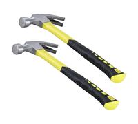 LEXININ 2 PCS 16oz Claw Hammer, Total Weight 610g Hammer Comfortable Grip for Nail Carpenter Electrician