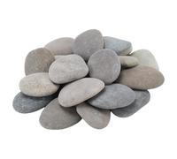 LEXININ 20 PCS Large Painting Rocks, 8-10 cm Smooth Flat Painting Pebble Stones for Garden Art Craft Decoration