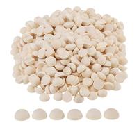LEXININ 300 PCS Half Wooden Balls, 20mm Mini Split Wood Spheres for DIY Craft Decoration