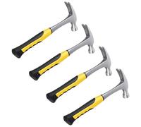 LEXININ 4 PCS 16oz Claw Hammer, Hammer Framing with Comfortable Grip for Pin Nail Electrician Carpenter