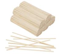 LEXININ 500 Pcs Flat Bamboo Craft Sticks, 40 x 0.9 x 0.2 cm Wooden Strips for Star Lantern Making DIY Craft