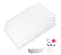 LEXININ 80Pcs 20 x 30cm White Felt Fabric Sheets, 8 x 12 Inch Soft Felt Sheet for DIY Crafting Sewing