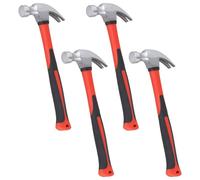 LEXININ Claw Hammer, 8oz, 280 x 110mm, 4-Piece Set with Comfortable Grip