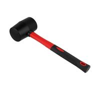 LEXININ Rubber Mallet, 16oz, 290mm x 93mm x 58mm, Red and Black, DIY Camping Woodworking Hammer