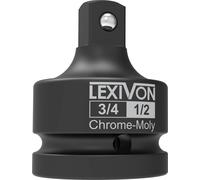LEXIVON 3/4-Inch Impact Socket Adapter, 3/4" Female to 1/2" Male Reducer | 20mm