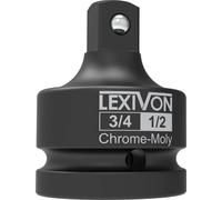 LEXIVON 3/4-Inch Impact Socket Adapter, 3/4" Female to 1/2" Male Reducer | 20mm to 12.5mm, Made of Premium Quality Chrome Vanadium Steel, Fully Impact Rated (LX-402)
