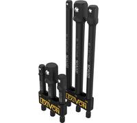 LEXIVON 6-Piece Impact Grade Socket Adapter Set - 3" & 6" Extension Bit with Ho