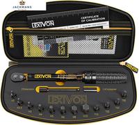 LEXIVON Bike Torque Wrench Set 15 Pieces, 1/4 1/4-Inch 1.5~19.2 ft-lb