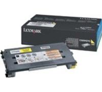 Lexmark 0C500H2YG Original Lexmark C500H2YG High Yield Yellow Toner Cartridge, 3K Page Yield