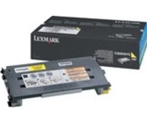 Lexmark 0C500H2YG Original Lexmark C500H2YG High Yield Yellow Toner Cartridge, 3K Page Yield