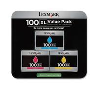 Lexmark 100XL Color High Yield Return Program Ink Cart Tri-pack (Cyan, Magenta, Yellow)
