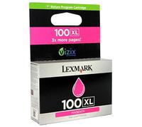 Tru Image 0100XLM Compatible Premium High Capacity Magenta Ink Cartridge for Lexmark 100XL