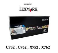 Lexmark 15G042C Cyan Toner Cartridge - Original, 15,000 Pages for C752/C762