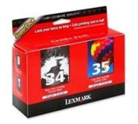 Lexmark 18C0535 Original Lexmark High Yield No 34 Black & No 35 Colour Ink Cartridges