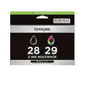 LEXMARK 18C1429E COLOUR INK NO 29 + 18C1428E BLACK INK CARTRIDGE 28 ORIGINAL