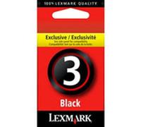 Lexmark 18C1530E Original Lexmark No 3 Black Ink Cartridge - 18C1530E