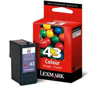 Lexmark 18YX143E Original Lexmark 43XL New Higher Capacity Colour Ink Cartridge - 018YX143E