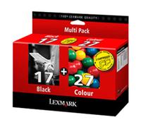 Lexmark Ink Cartridges 4098621 - Original New Higher Capacity No 17 Black & No 27 Colour