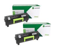Lexmark 63B2000 Black Original Standard Capacity Toner Cartridges - Twin Pack