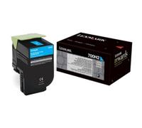 Lexmark 70C0H20 Original Lexmark 700H2 High Capacity Cyan Toner Cartridge, 3K Page Yield